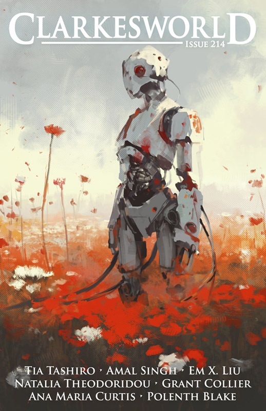 Clarkesworld Magazine Issue 214 cover by Ninja Jo