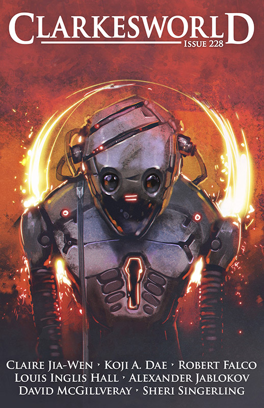 Clarkesworld Magazine Issue 228 cover by Ninja Jo